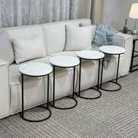 طقم طاولات خدمة 4 حبة لون شمباني - متعددة الألوانA...