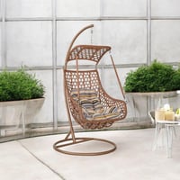 مرجيحة مع مخدة لون بني