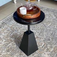 طاولة خدمة حديد أسود 35x35x50 سم