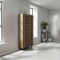 دولاب أحذية خشبي 2 أبواب - بتصميم فاخر وأنيق *ID