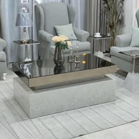 طقم طاولة ضيافة مع 4 خدمة بديل رخام