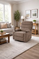 كرسي استرخاء هزاز دوار بتصميم فاخر لون بني