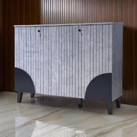 دولاب أحذية ماليزي لون رمادي 3 باب مقاس 120 سم