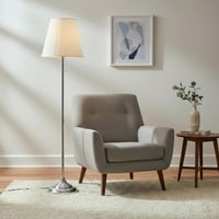 اباجورة ارضي عمود استيل فضي *LU