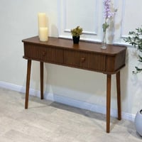 مدخل تسريحة خشب بني AN