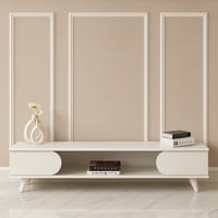 طاولة بلازما خشب أبيض مقاس 160 سم - بتصميم أنيق وف...