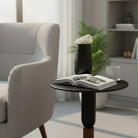 طاولة خدمة حديد أسود - بتصميم فاخر وأنيق *LU