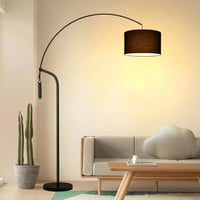 أباجورة أرضي سوداء - بتصميم فاخر وأنيق *LU