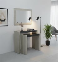 طقم مداخل بديل رخام سطح زجاج أسود - بتصميم فاخر