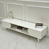 طاولة بلازما خشب أبيض مقاس 160 سم - بتصميم أنيق وف...