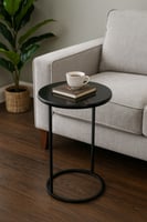 طاولة خدمة خشب سنديان أسود