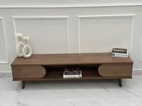 طاولة بلازما خشب بني مقاس 160 سم - بتصميم أنيق وفا...