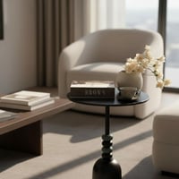 طاولة خدمة حديد أسود - بتصميم فاخر وأنيق *LU