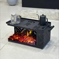 موقد 2 دور حديد أسود winter