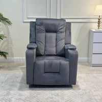 كرسي استرخاء هزاز ودوار لون رمادي LU*F