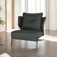 كرسي جلد فخم لون أخضر