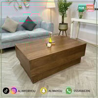 طقم طاولات قهوة خشب