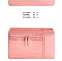 حقيبة تخزين حجم صغير عدد 3 (وردي)