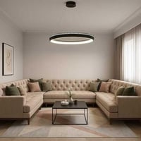 ثريا مودرن علاقي اسود–ثلاثة اضاءات ليد LED