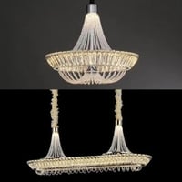 ثريا سقف مودرن كريستال ذهبي 3 اضاءات ليد