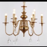 ثريا علاقي كلاسيك شموع ذهبية