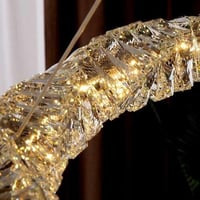 ثريا مودرن كريستال ذهبية- باحجام مختلفة- 3 اضاءات...