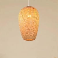 ثريات سقف ريفية بوهيمي من الخيزران