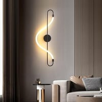 إضاءة جدارية مودرن اسود 3 اضاءات ليد 60سم