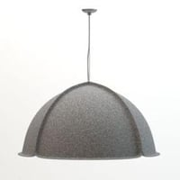 ثريات سقف مودرن من اللباد علي الطراز الياباني