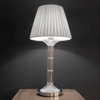 مصباح طاولة ابجورة فضي