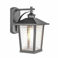 اضاءة جدارية خارجية اسود المونيوم E27