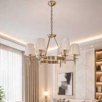 ثريا سقفية كلاسيك ذهبية طربوش- باحجام مختلفة