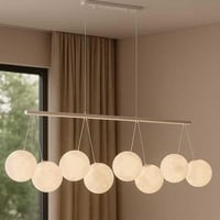 ثريا مودرن علاقي مستطيل كرات ابيض ضوء القمر -اضاءة...