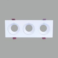 اطار سبوت لايت ضد التوهج بلاستيك مستطيل ثلاثي