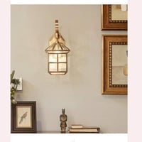 اضاءة جدارية خارجية ذهبي E27