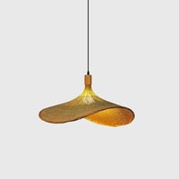 نجف سقف بوهيمي ريفية من الخيزران