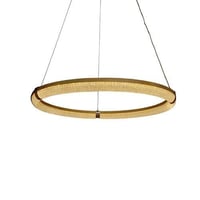 نجف مودرن اكريليك ذهبي بتصميم عصري 3 اضاءات ليد