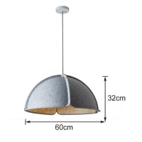 ثريات سقف مودرن من اللباد علي الطراز الياباني
