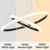 ثريا سقف مودرن دائري اكريليك 3 اضاءات ليد