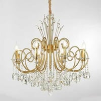 ثريا مودرن علاقي كريستال ذهبي باحجام مختلفة– اضاءة...