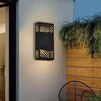 اضاءة جدارية خارجية اسود 12 وات ليد