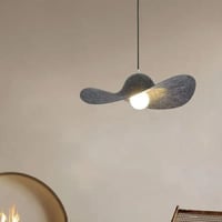 ثريات سقف قبعة من اللباد علي الطراز الياباني