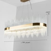 ثريات جديدة كريستال مودرن علاقي ليد 3 إضاءات