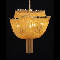 ثريات سقفية سلسال ذهبي