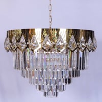 ثريات سقف كرستال ذهبي