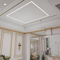 بروفايل ألمنيوم أسود مجرى شريط ليد LED