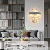 ثريات سقف مودرن كريستال ذهبي استايل اوروبي