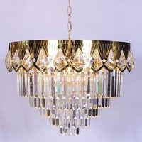 ثريات سقف كرستال ذهبي