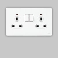 فيش مزدوج مع مفتاح 13 امبير Parl 7×14