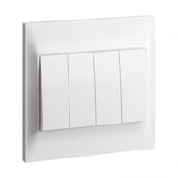 مفتاح رباعي أحادي 16 أمبير 250 فولت أبيض ليجراند ب...